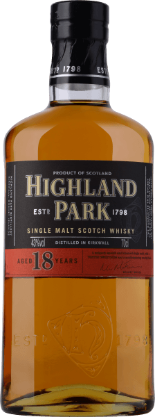 Highland Park 18 Year Old Single Malt Whisky 70CL