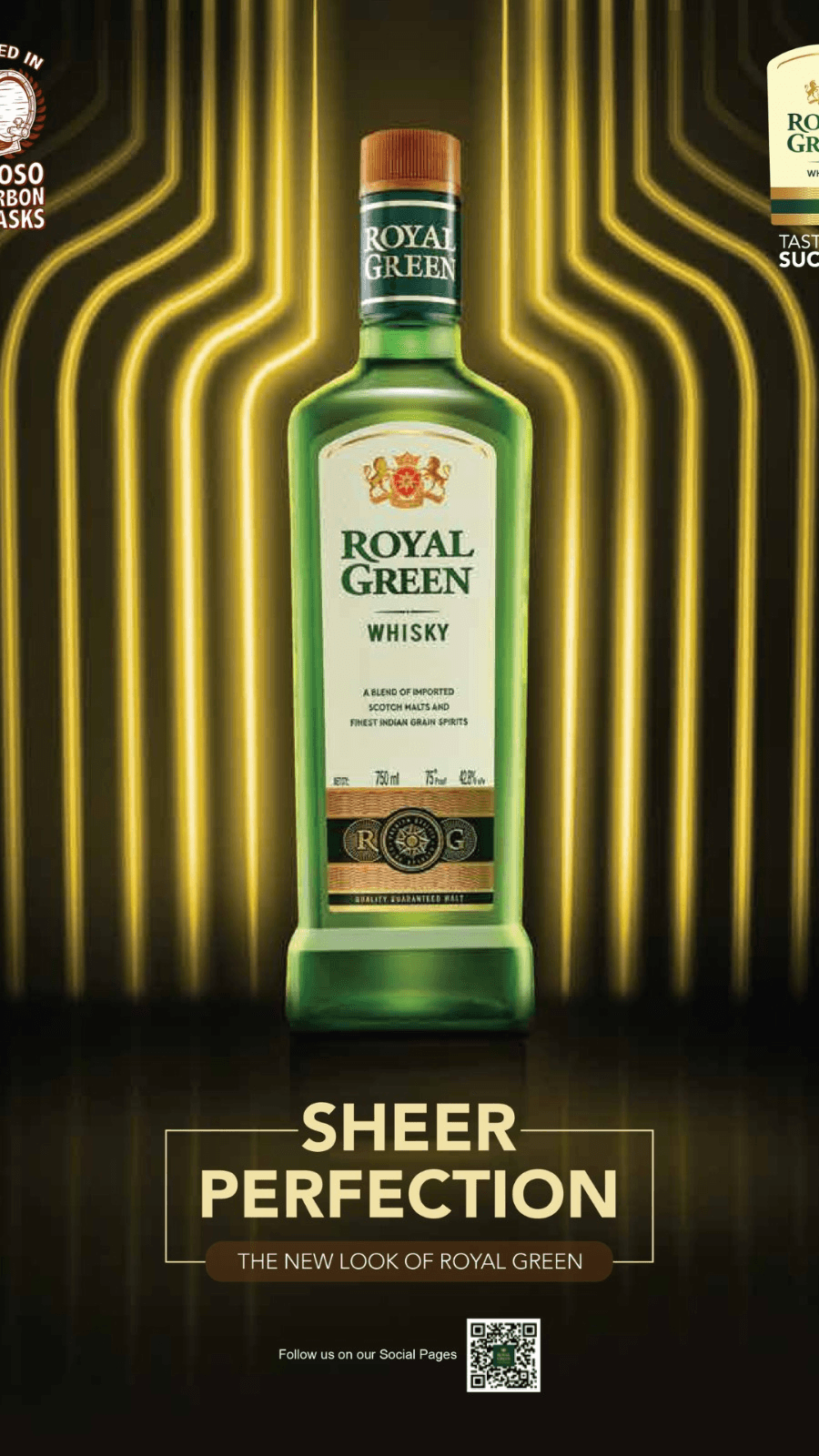Royal Green Classic Blended Whisky 75CL