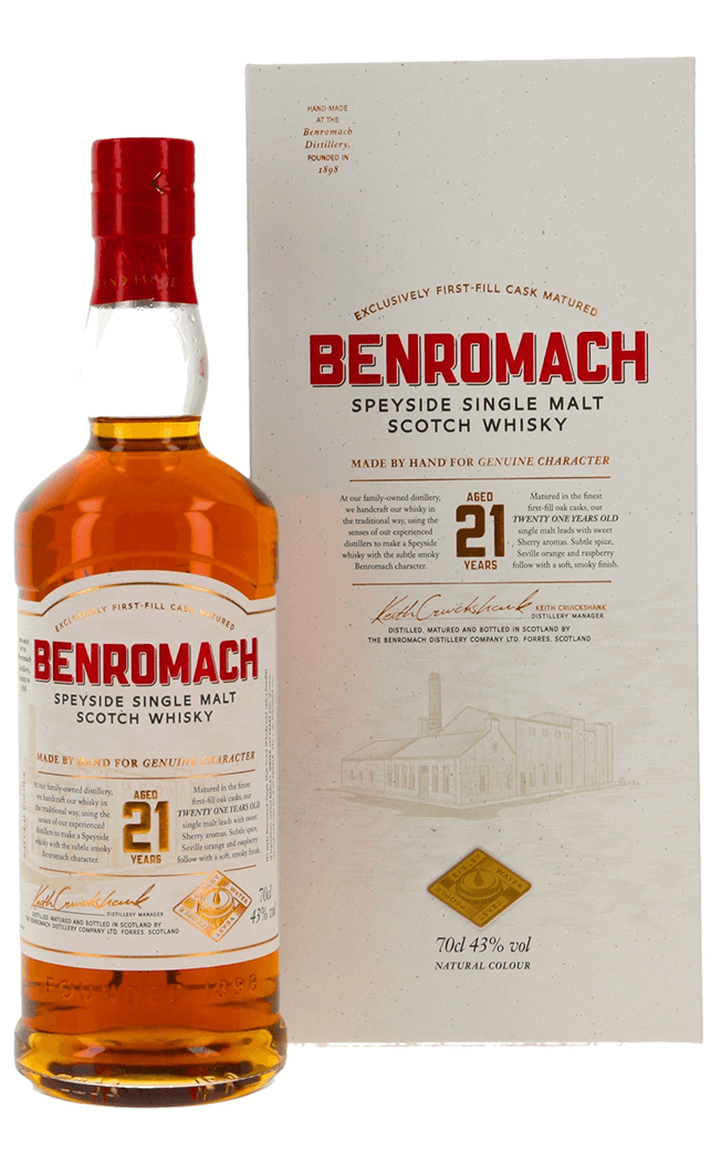BENROMACH 21 YEARS OLD 70CL