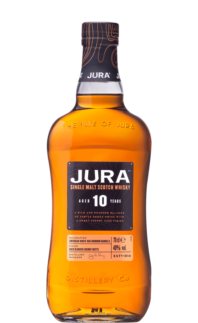 Jura 10 Year Old Single Malt Scotch Whisky 70CL