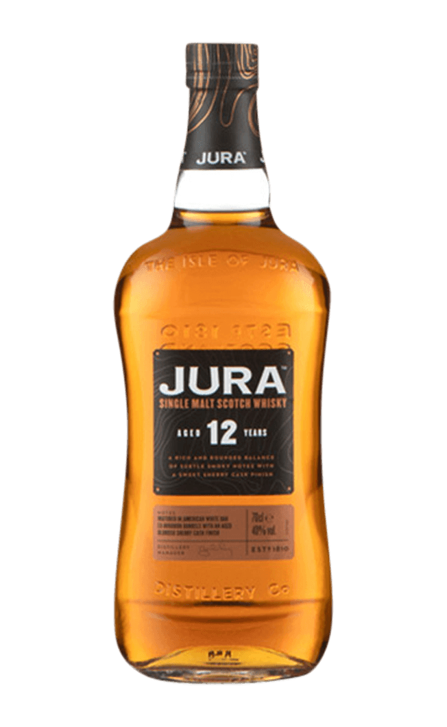 Jura 12 Year Old Single Malt Scotch Whisky 70CL